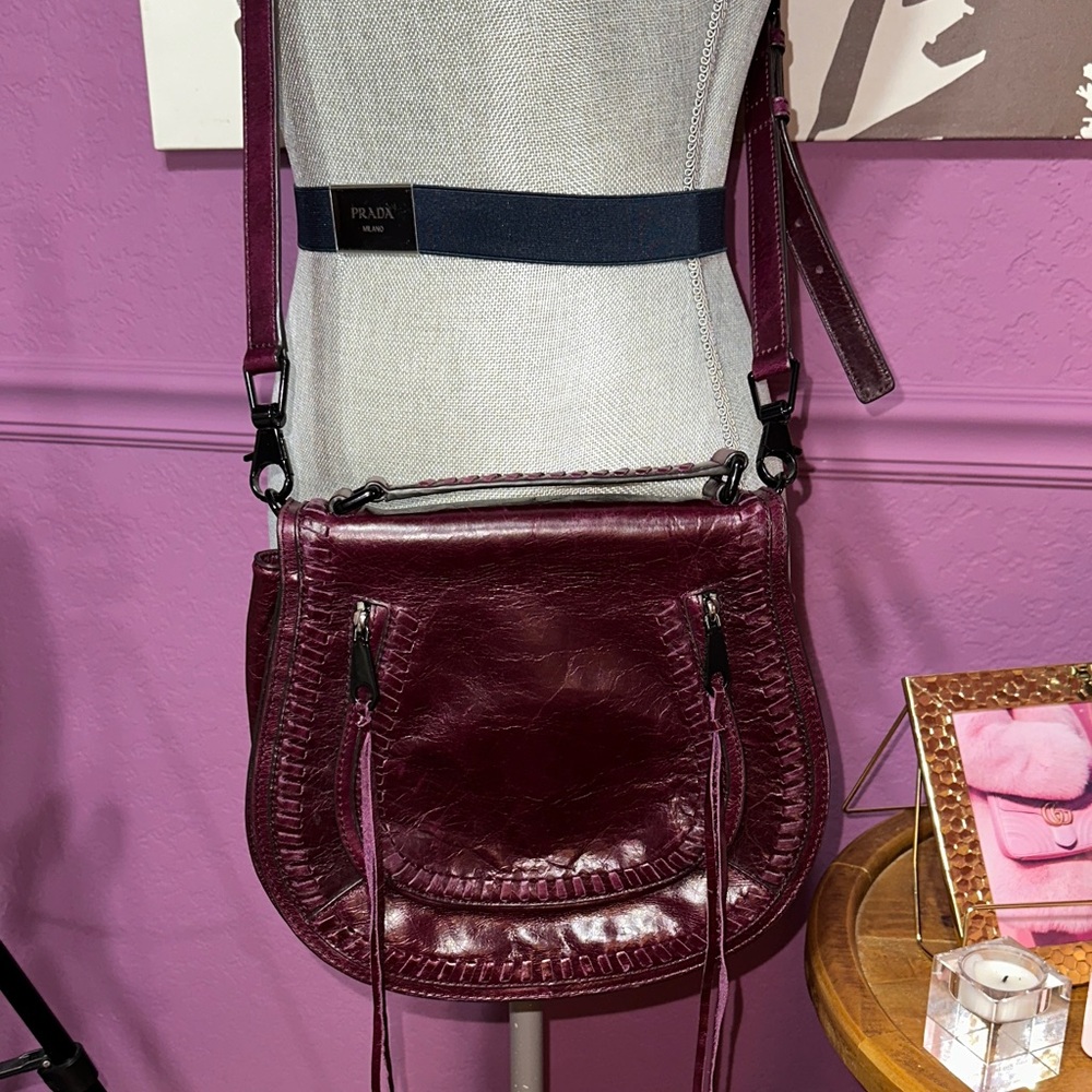 Rebecca Minkoff Rich Burgundy Crossbody Bag - Picture 2 of 11